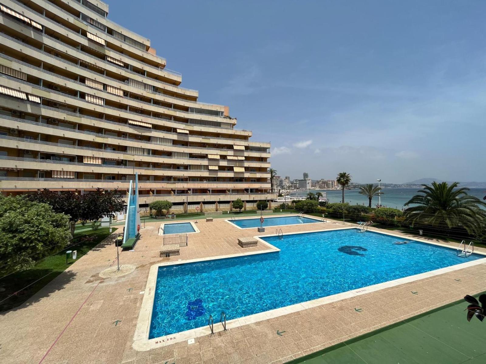 Calpe Apartamento 1A Linea De Playa Piscina Reformado Wifi Aire Exteriér fotografie